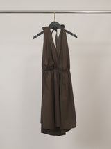 Robe courte dos nu élastiquée TDM60026
