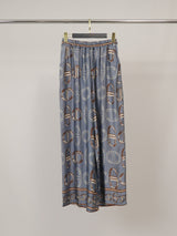 Pantalon large satiné imprimé KD6637VS-43