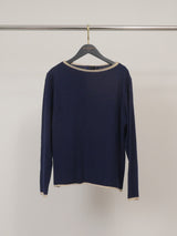 Pull col bateau contrasté HYC6635