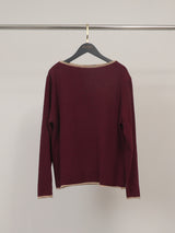 Pull col bateau contrasté HYC6635