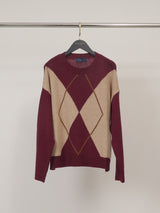 Pull losanges laine-cachemire HYC6665