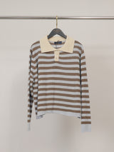 Pull rayé col polo HYC91026