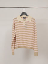 Pull rayé col polo HYC91026