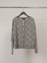 Gilet géométrique laine-cachemire HYC91015