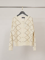 Gilet géométrique laine-cachemire HYC91015