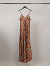 Robe satinée à imprimé maillons KD7505VS-45