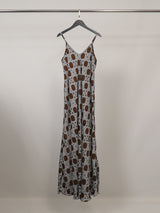 Robe satinée à imprimé maillons KD7505VS-45