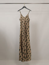 Robe satinée à imprimé maillons KD7505VS-45