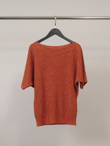 Pull brillant col bateau CA8413