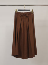 Jupe midi fluide taille élastiquée TDM62726PN