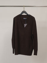 Pull col V côtelé YF570715