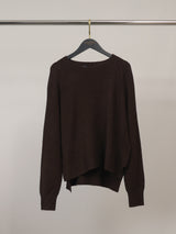 Pull souple col bateau à fentes YF57072