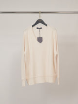 Pull col V côtelé YF570719