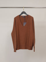 Pull col V côtelé YF570719