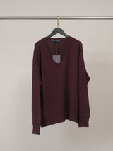 Pull col V côtelé YF570719