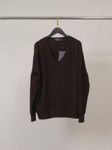 Pull col V côtelé YF570719