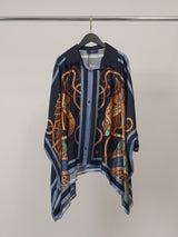 Chemise satinée à manches amples imprimées KD8871VS-15