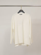 Pull ample à fentes latérales et finitions côtelées – DSY9738