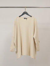 Pull ample en maille souple à bords côtelés – DSY9744