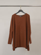 Pull ample en maille souple à bords côtelés – DSY9744