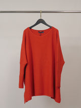 Pull ample en maille souple à bords côtelés – DSY9744