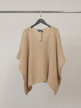 Pull ample en mohair à col V et ligne souple – MCL24036