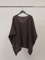 Pull ample en mohair à col V et ligne souple – MCL24036