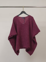 Pull ample en mohair à col V et ligne souple – MCL24036