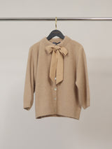 Gilet en maille douce à l’angora avec nœud – MCL26521