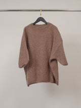 Pull en mohair à manches courtes, ligne ample – MCL24173