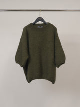 Pull en mohair à manches courtes, ligne ample – MCL24173
