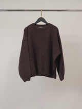 Pull duveteux en mohair mélangé à col rond – MCL23573