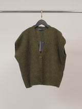 Gilet sans manches en mohair et laine boutonné – MCL25573