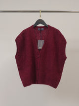 Gilet sans manches en mohair et laine boutonné – MCL25573