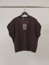 Gilet sans manches en mohair et laine boutonné – MCL25573