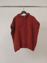Pull à capuche duveteux en alpaga et laine – MCL26106