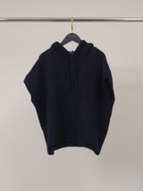 Pull à capuche duveteux en alpaga et laine – MCL26106
