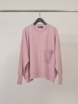 Pull en laine mérinos ample à poche plaquée DSYL2603