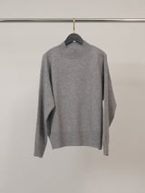 Pull en laine mérinos à col montant côtelé DSYL2655