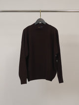Pull en laine mérinos à col montant côtelé DSYL2655