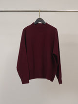 Pull en laine mérinos à col montant côtelé DSYL2655