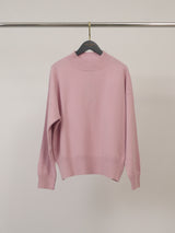 Pull en laine mérinos à col montant côtelé DSYL2655