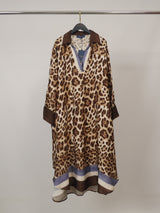 Robe satinée léopard – KD6120VS-42