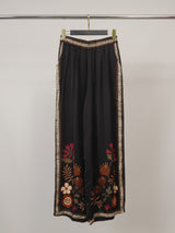 Pantalon satiné fleuri KD9099VS-18