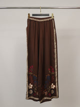 Pantalon satiné fleuri KD9099VS-18