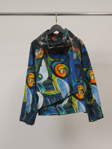 Veste col drapé imprimée – HM7690P