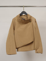 Veste imperméable à col drapé boutonné – HM7690