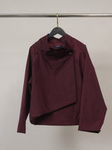 Veste imperméable à col drapé boutonné – HM7690