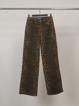 Pantalon jean léopard coupe droite – SD8055