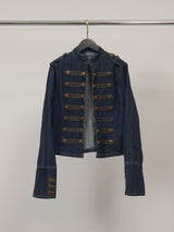 Veste en jean officier à boutons dorés – SD1757
